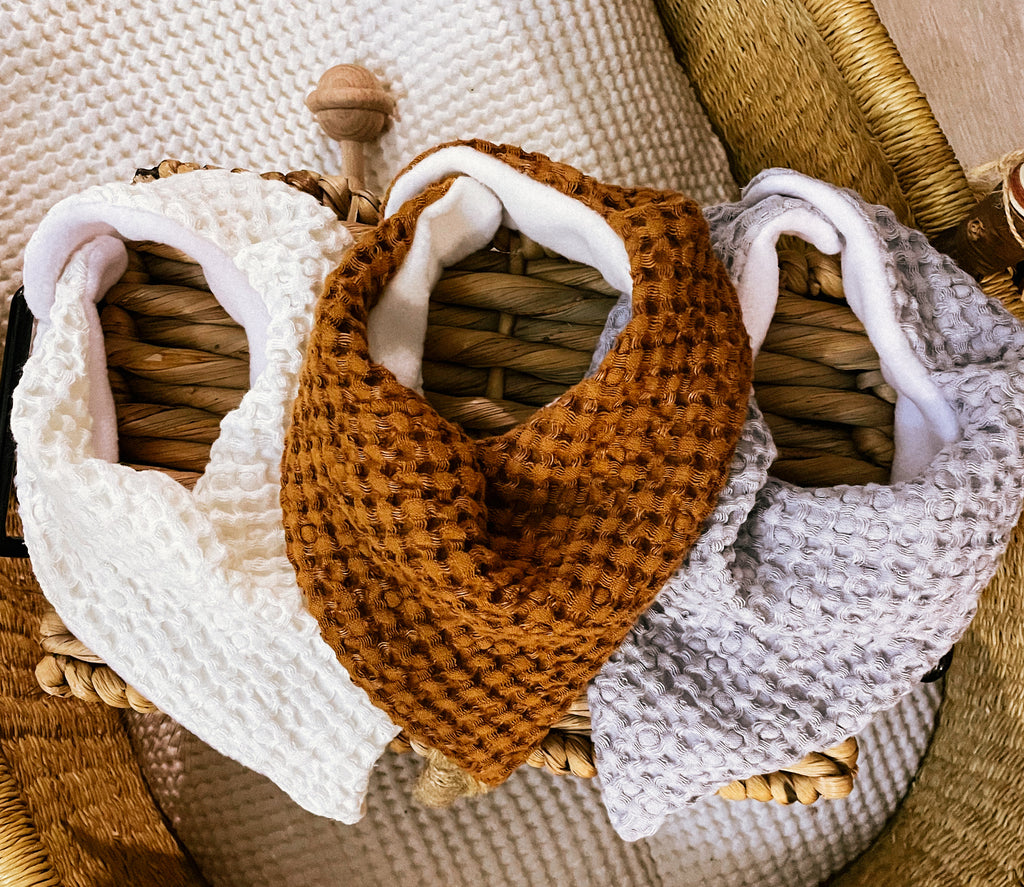 Waffle Bandana Bib