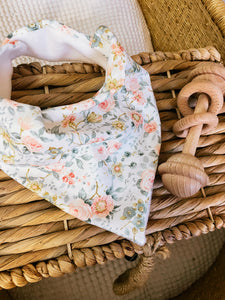 Floral Cotton Bandana Bib