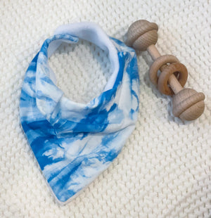 Tie Dyed Jersey Cotton Bandana Bib