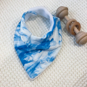 Tie Dyed Jersey Cotton Bandana Bib