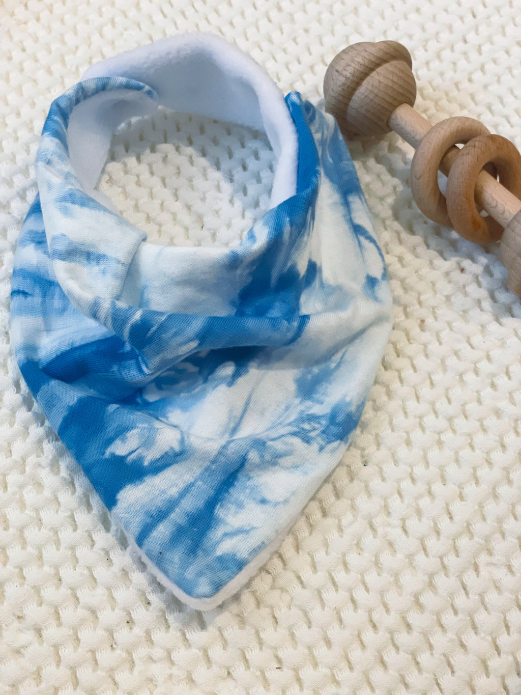 Tie Dyed Jersey Cotton Bandana Bib