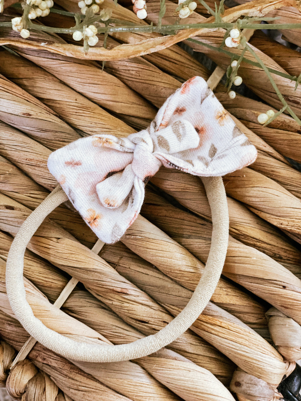 AUDREY Organic Bow headband