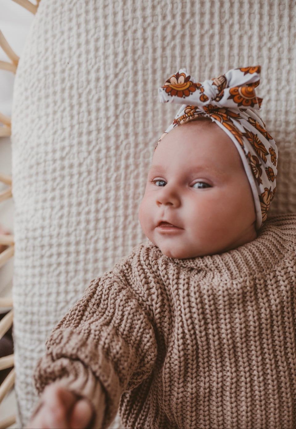 Linen/Cotton Fitted Bassinet/Snuggle me Cover